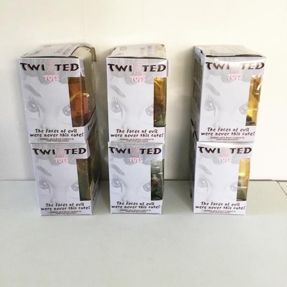Twizted Tots Halloween NIB Complete Set Decor Creepy Evil Rare Lot Of 6 - Picture 6 of 8